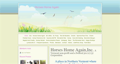Desktop Screenshot of horseshomeagain.com